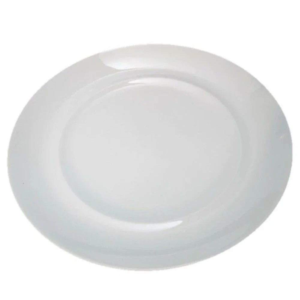 Pier 1 Luminous White Porcelain 11” Dinner Plate Set Of 5